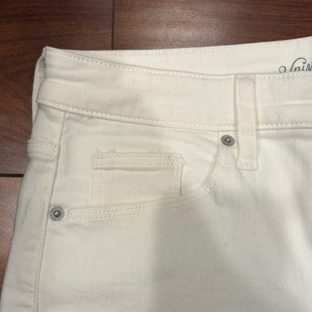 Universal Threads High Rise Skinny White Denim Jeans Size 10 NWT - Picture 4 of 12